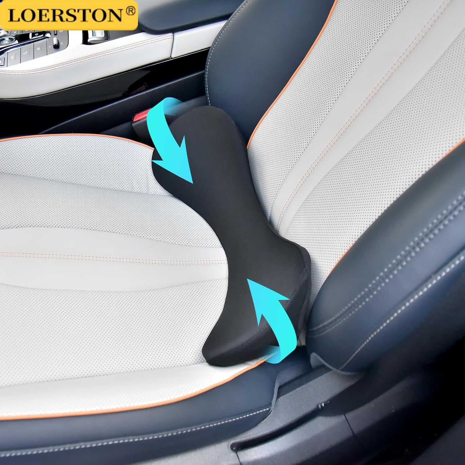 Car Seat Cushion Memory Foam - 多目的背もたれクッション腰椎サポート枕メモリーフォーム痛みを軽減する腰椎サポートクッションオフィスチェア車の座席用