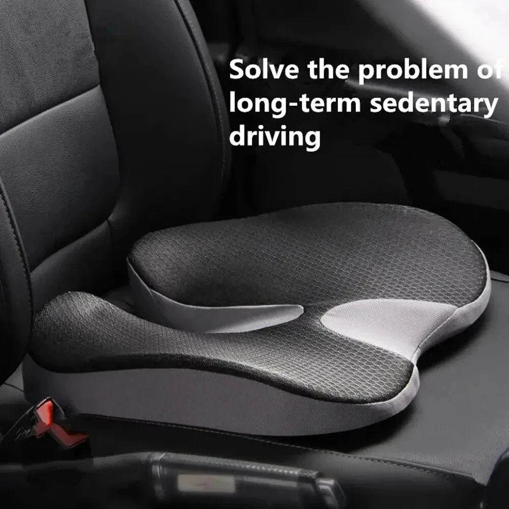 Car Seat Cushion Memory Foam - クッションノンスリップ整形外科低反発前立腺クッション尾骨坐骨神経痛緩和コンフォートチェアカーシート