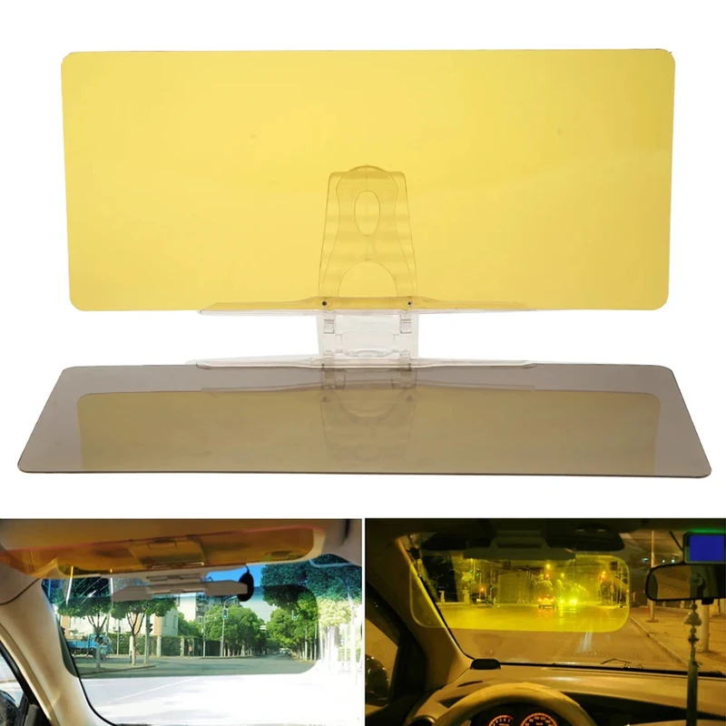 Car Accessories For Night Driving - 車のサンバイザー ゴーグル 目の保護 昼夜視力運転ミラー サンバイザー交換用 自動車内装アクセサリー