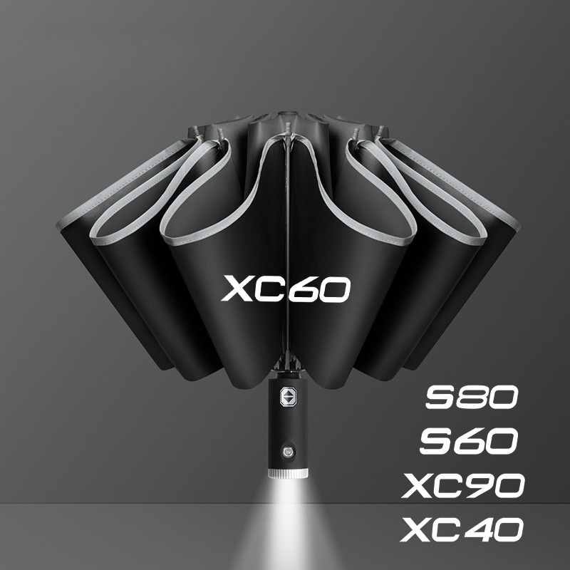 Volvo Car Accessories Xc60 - 車内アクセサリー 車用折りたたみ傘 ポータブル ボルボ XC60 XC90