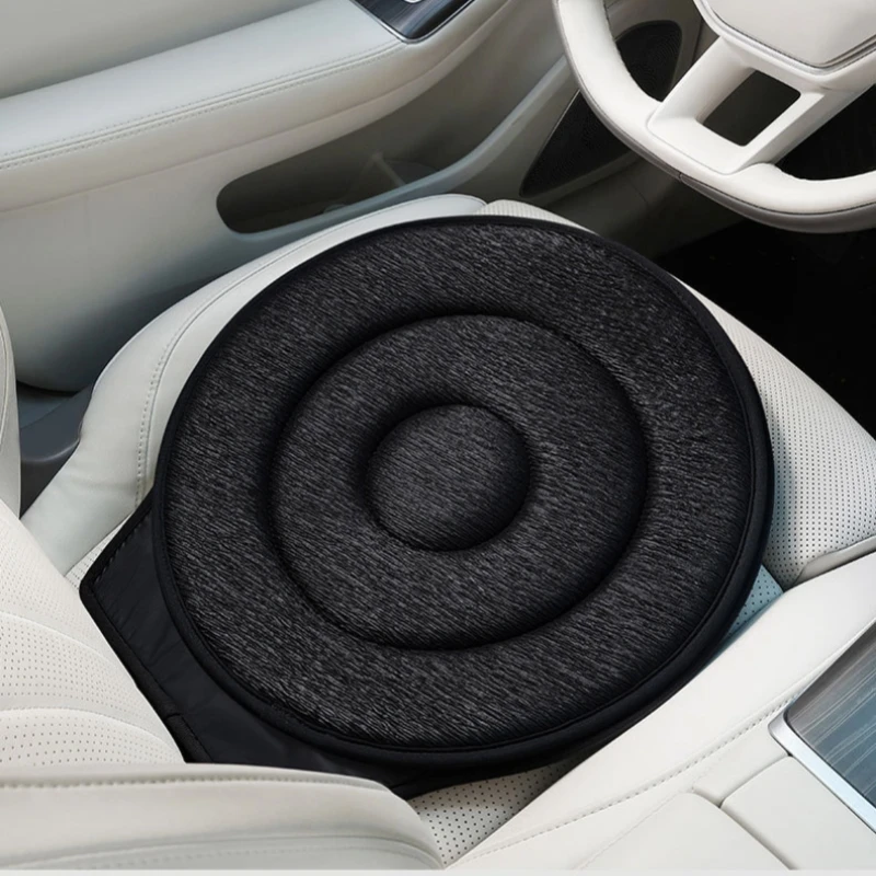 Car Seat Cushion Memory Foam - 滑り止め回転メモリーフォームカーシートパッド、360度回転シートクッション、高齢者またはその他の移動制限付き
