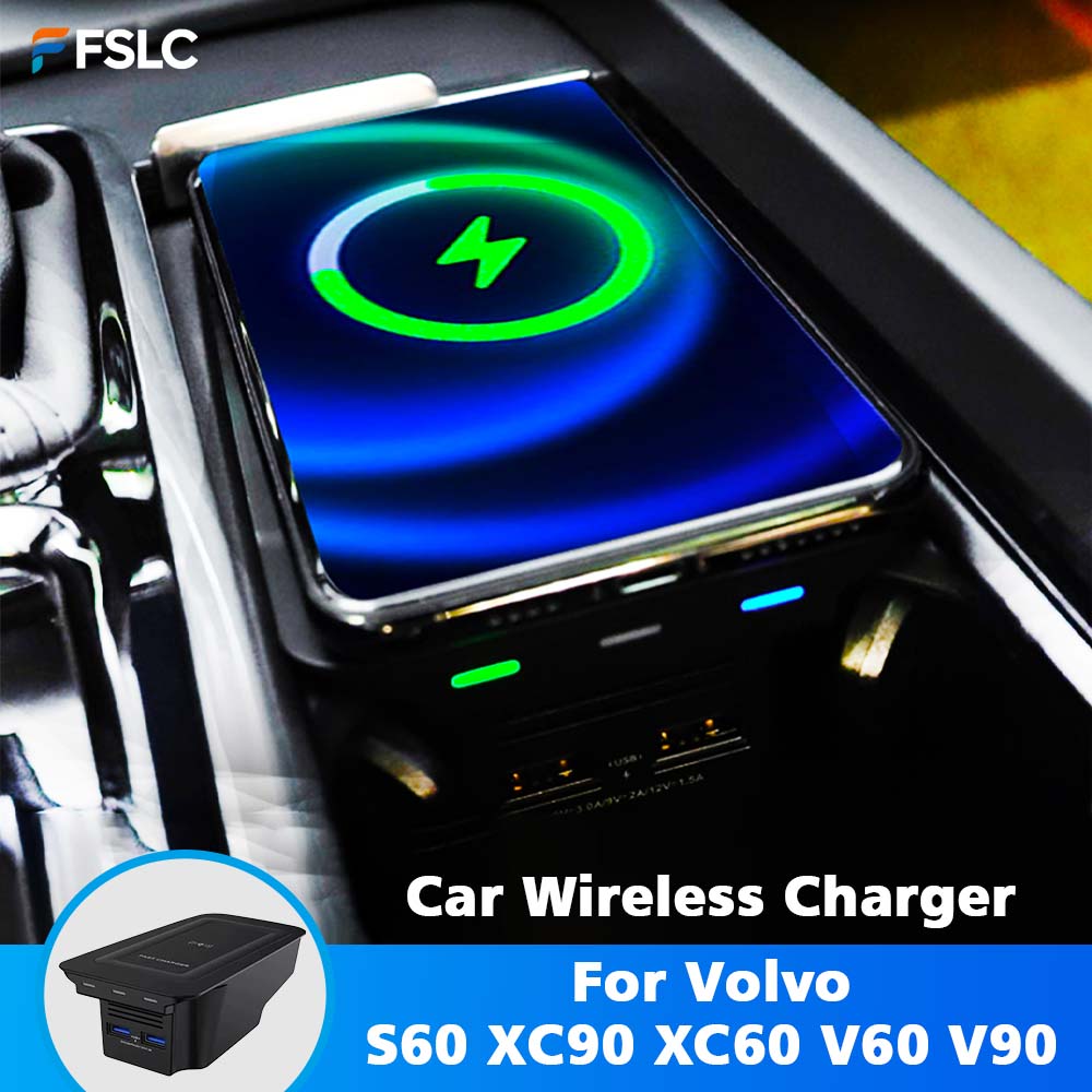 Volvo Car Accessories Xc60 - ⭐ 本物 ⭐ 車のワイヤレス充電器自動車部品 15 ワットクイックボルボ