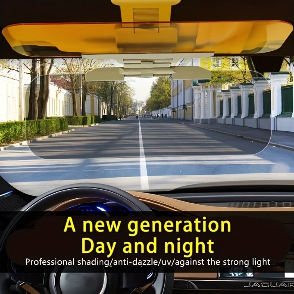 Car Accessories For Night Driving - ユニバーサルカーアンチグレアバイザーエクステンダー偏光UV保護折りたたみ式ナイトビジョン運転用サンシェード自動車内装アクセサリー