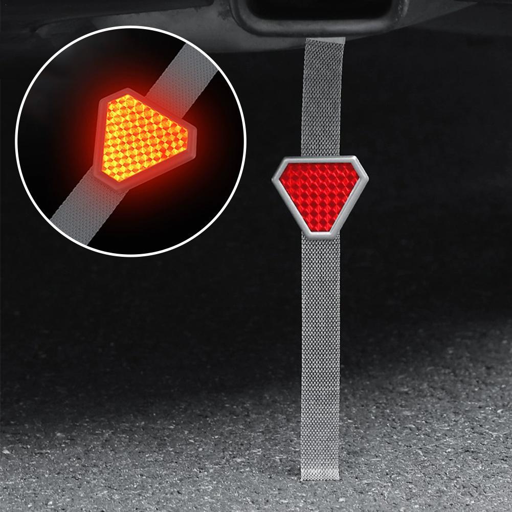 Car Accessories For Night Driving - 車の帯電防止ストラップ夜間運転安全警告反射ストラップ自動静電気キャンセラーベルト接地車のアクセサリー