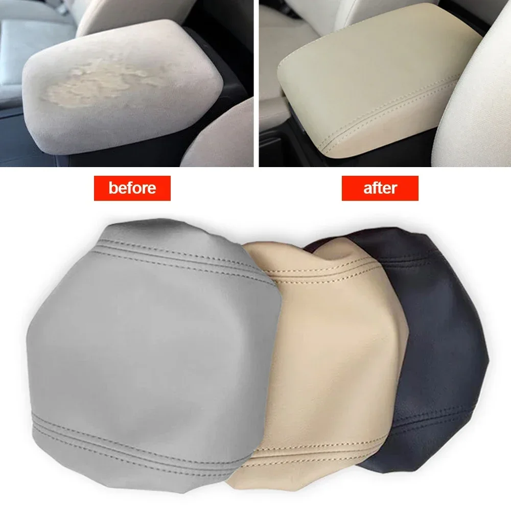 Car Accessories Honda Crv - 車のアームレストボックスセンターコンソール蓋アームレストカバーインテリアアクセサリーPUレザーカバーホンダCRV 2012 2013 2014 2015 2016用