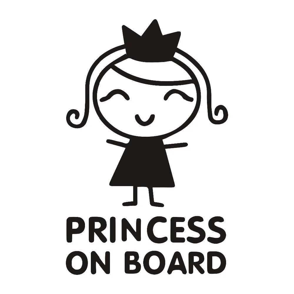 Car Accessories For Baby - 印刷されたパーソナライズされたステッカー,女の赤ちゃんのための防水ビニールテープ,10x13cm