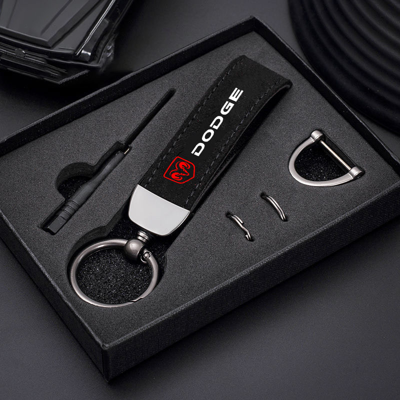 Car Accessories Shop - 革カースタイリングバッジペンダント 4s ショップギフト自動キーホルダーダッジ SXT ダーツチャレンジャー RAM