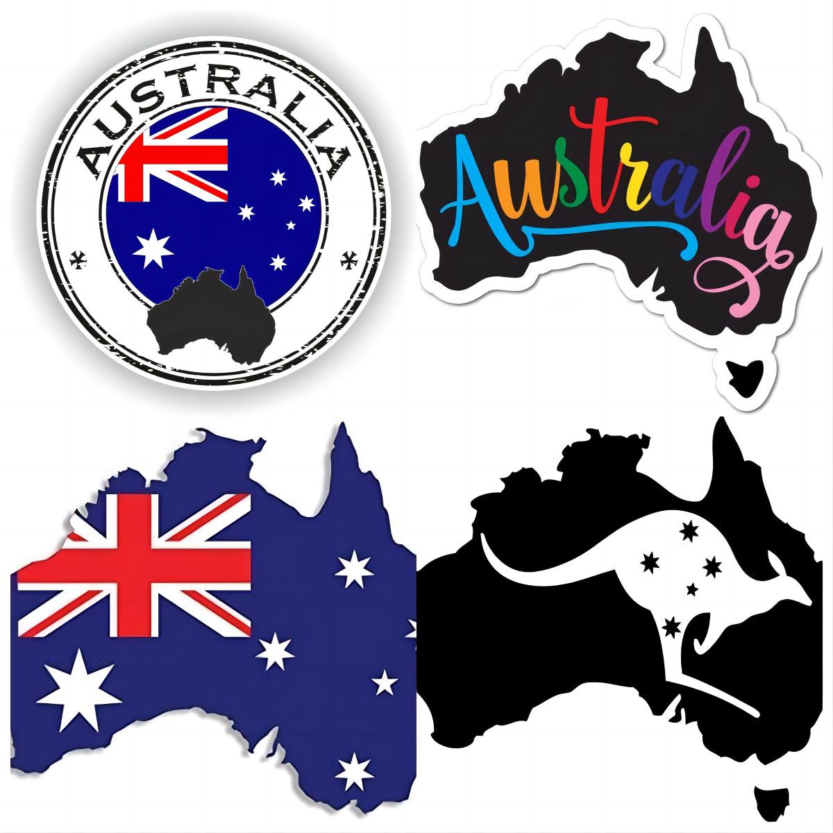 Car Accessories Australia - オーストラリア国旗ステッカーとデカール 車のアクセサリー オートバイ 車両バックミラーステッカー 外装