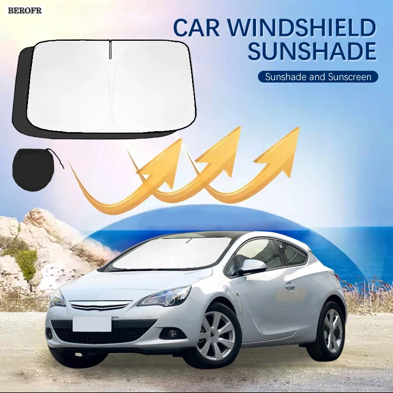 Car Accessories Yate - 車のフロントガラスサンシェードカバーフロントウィンドウ日焼け止め UV パラソルオペルヤテ 2014 GTC 夏カーアクセサリー