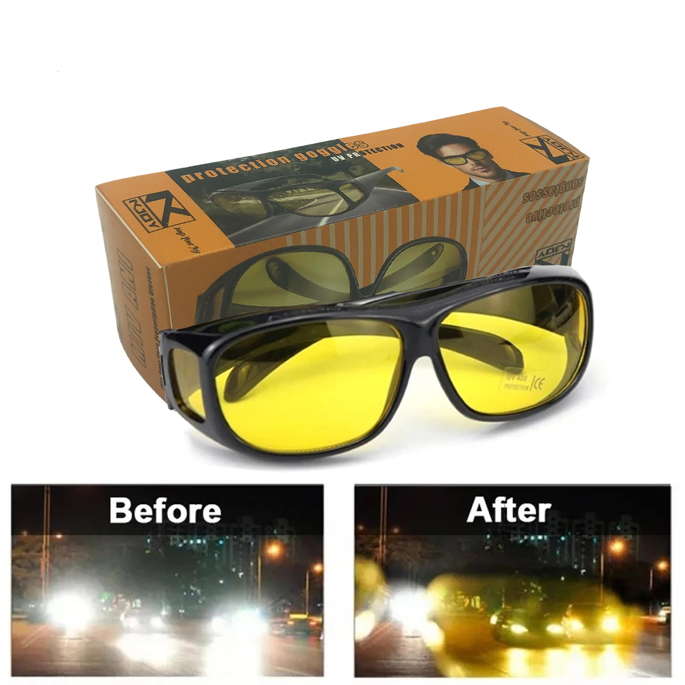 Car Accessories For Night Driving - 2026年新型ナイトビジョン運転用ゴーグル、アンチグレア運転用メガネ、保護インテリアアクセサリー、ドライバー用サングラス