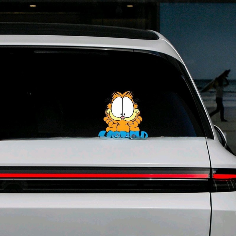 クリエイティブな漫画風のかわいいガーフィールドの車用ステッカ - Car Accessories Cute のレビューと価格