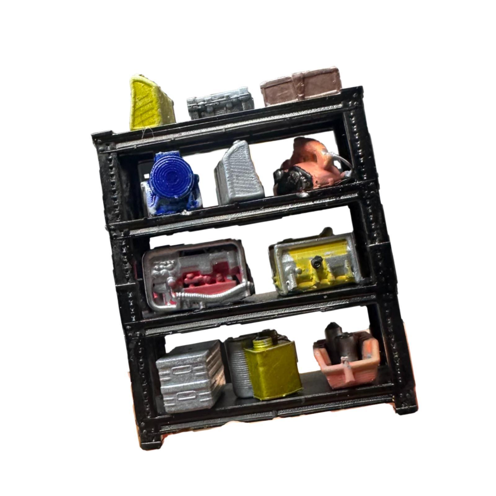 1/64スケールミニチュアラックモデル装飾品 メカニックショ - Car Accessories Shop のレビューと価格