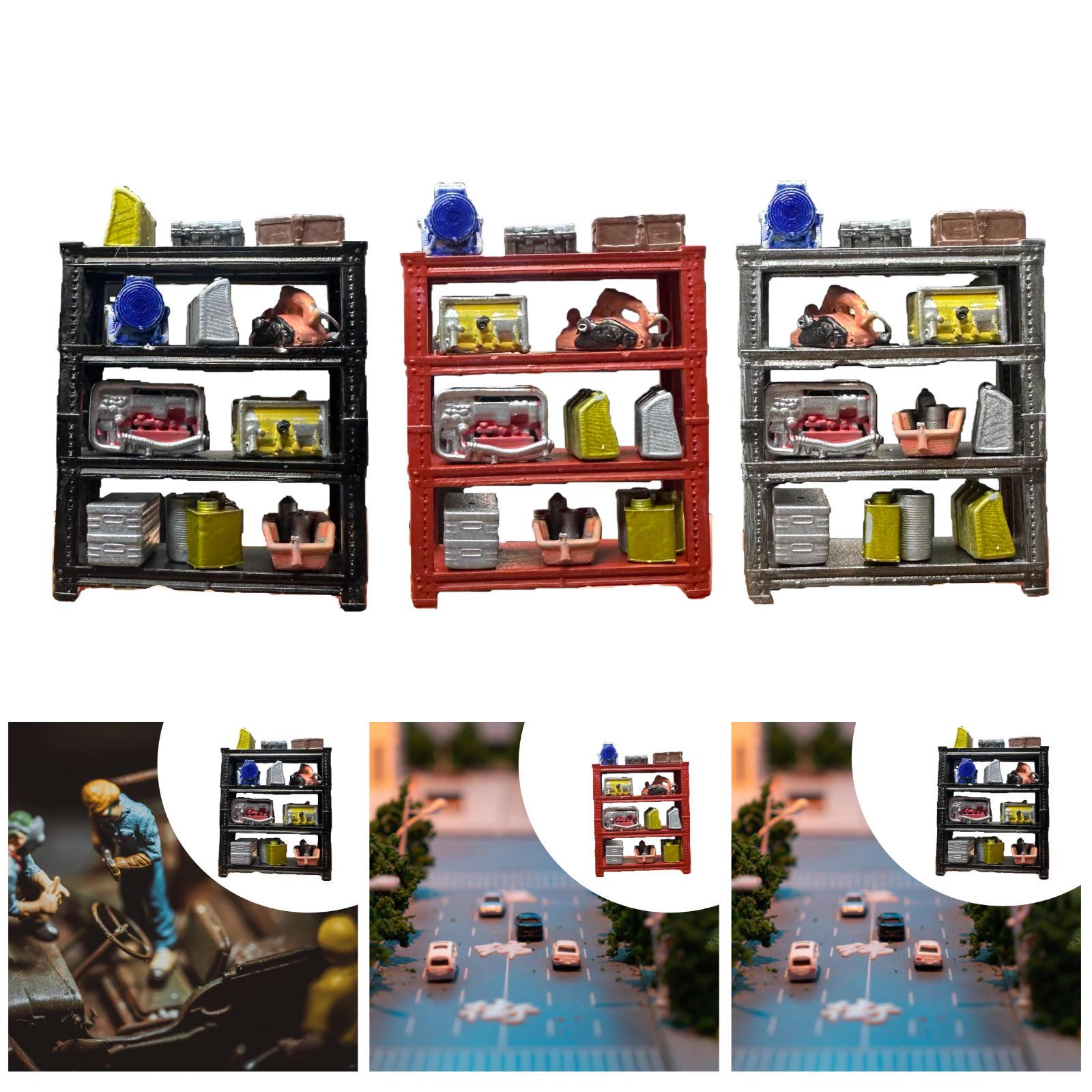 1/64スケールミニチュアラックモデル装飾品 メカニックショ - Car Accessories Shop のレビューと価格