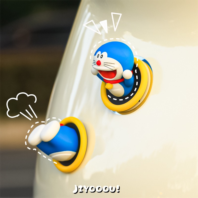アニメ周辺機器ドラえもんかわいい漫画の形をした冷蔵庫ステッカ - Car Accessories Cute のレビューと価格