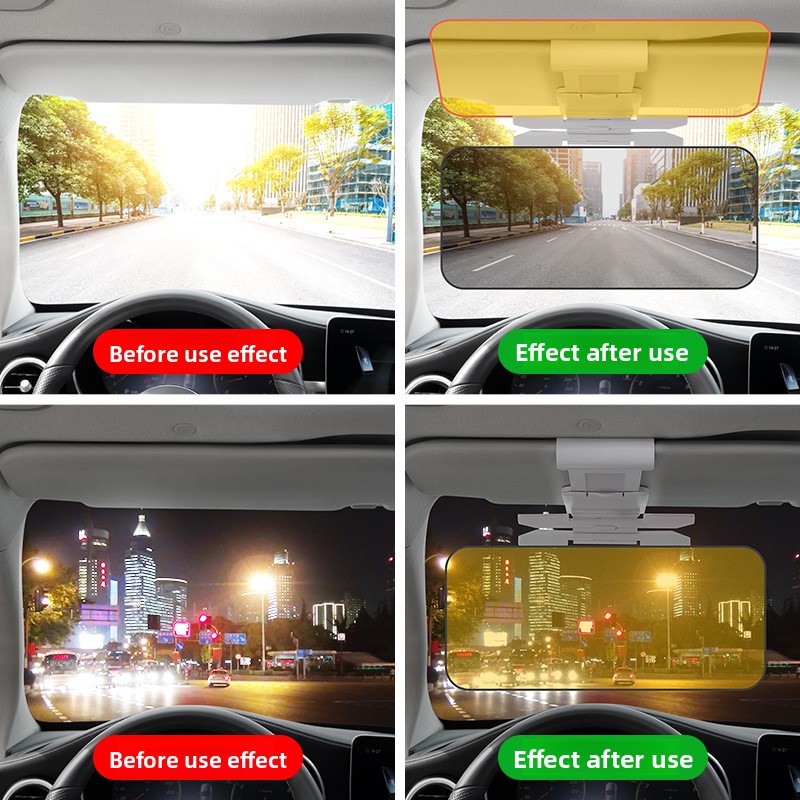車用サンバイザー UVカット 偏光 遮光 HD サンシェード - Car Accessories For Night Driving のレビューと価格