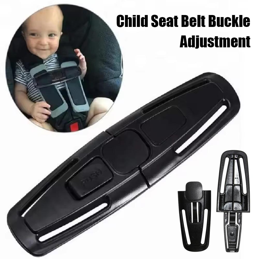 車のチャイルドシートストラップクリップバックルチェストハーネ - Car Accessories For Baby のレビューと価格