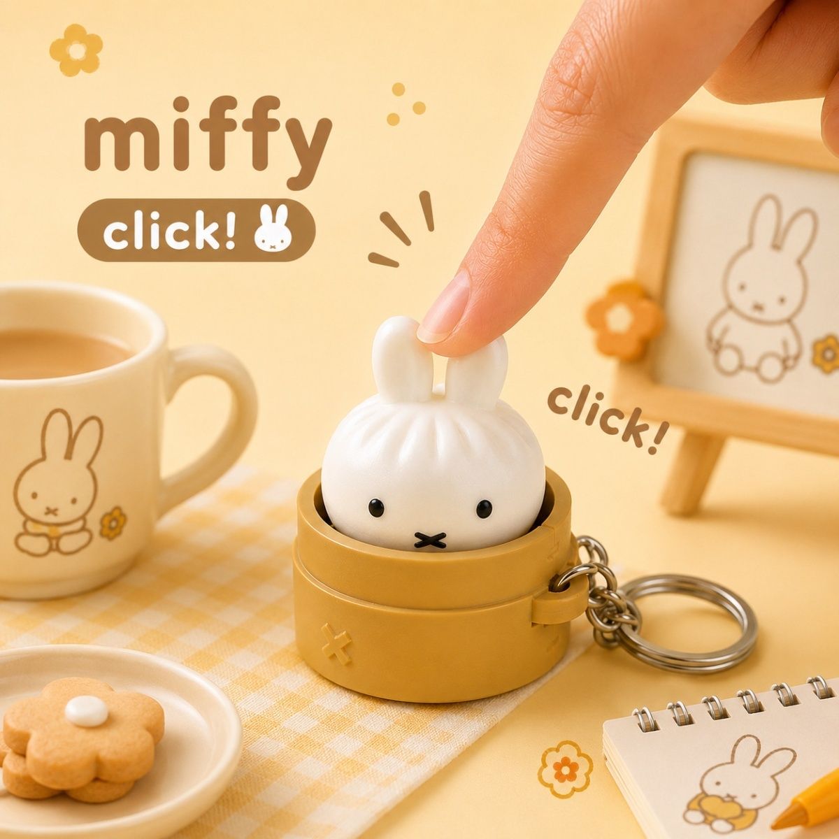かわいいミッフィーうさぎの蒸しパンキーホルダー、クリエイティ - Car Accessories Bunnings のレビューと価格