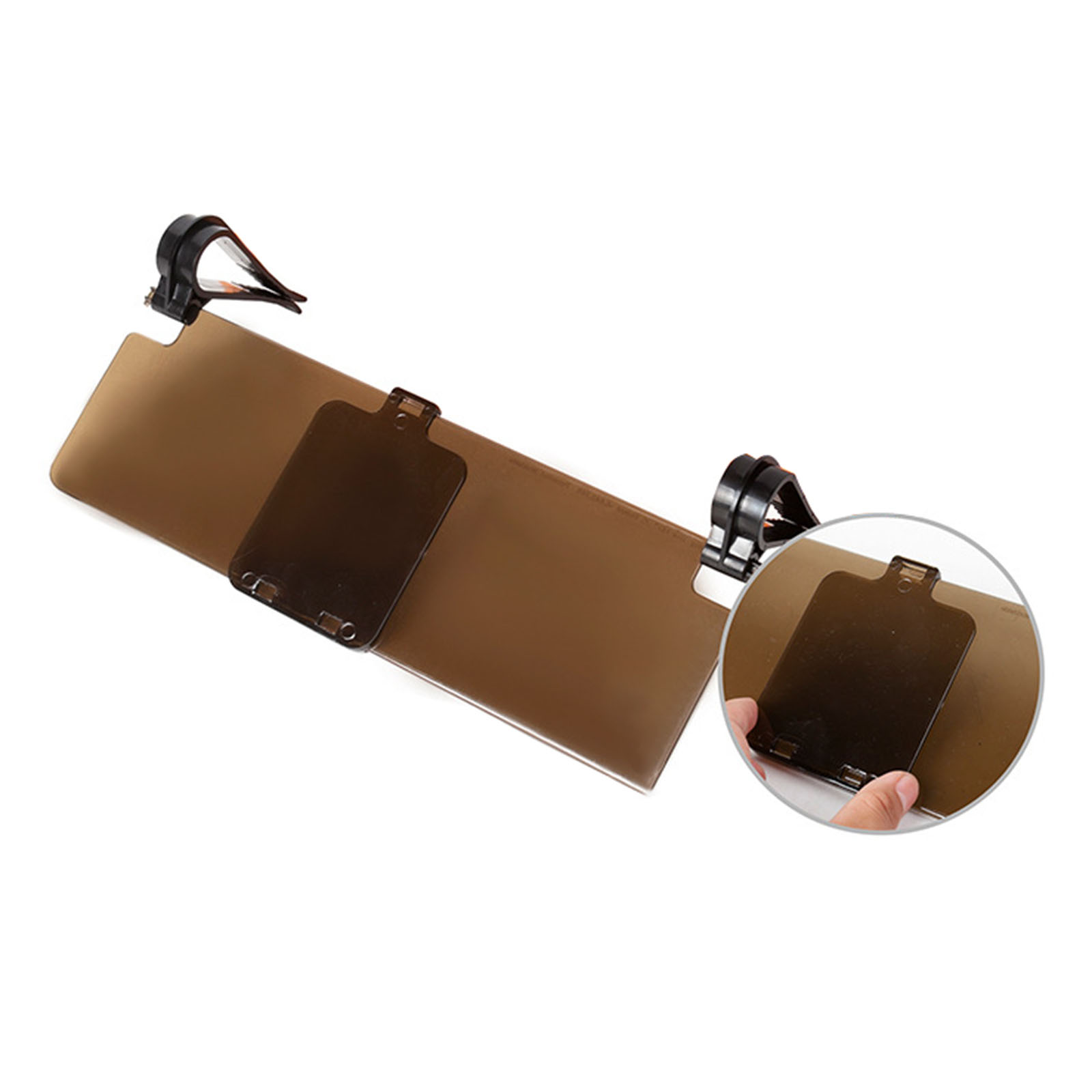 車のアンチグレアサンバイザー延長 2 in 1 グレアプロテ - Car Accessories For Night Driving のレビューと価格