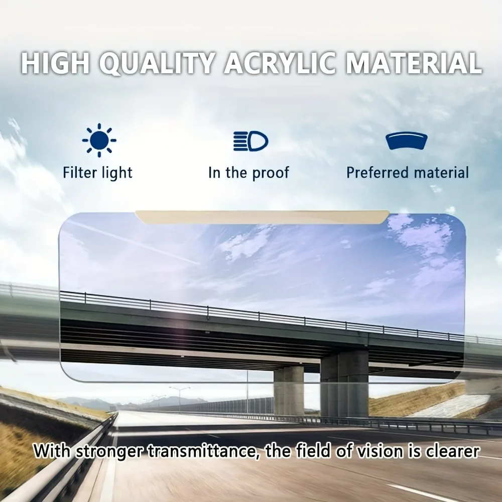 折りたたみ式車用サンバイザー HDアンチグレアサングラス 昼 - Car Accessories For Night Driving のレビューと価格