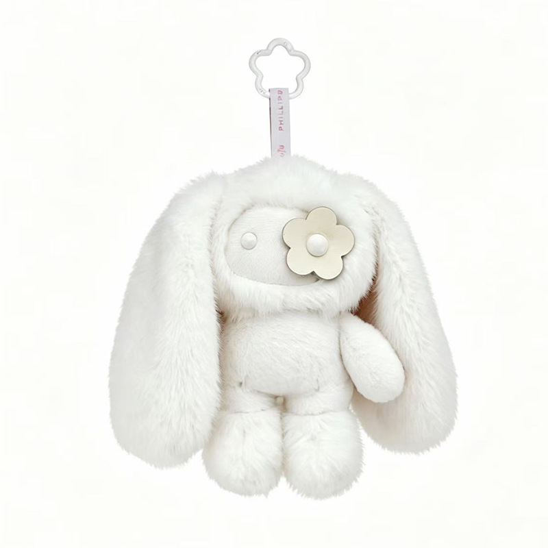 18cmのかわいいジュジュうさぎぬいぐるみキーホルダー、フラ - Car Accessories Cute のレビューと価格