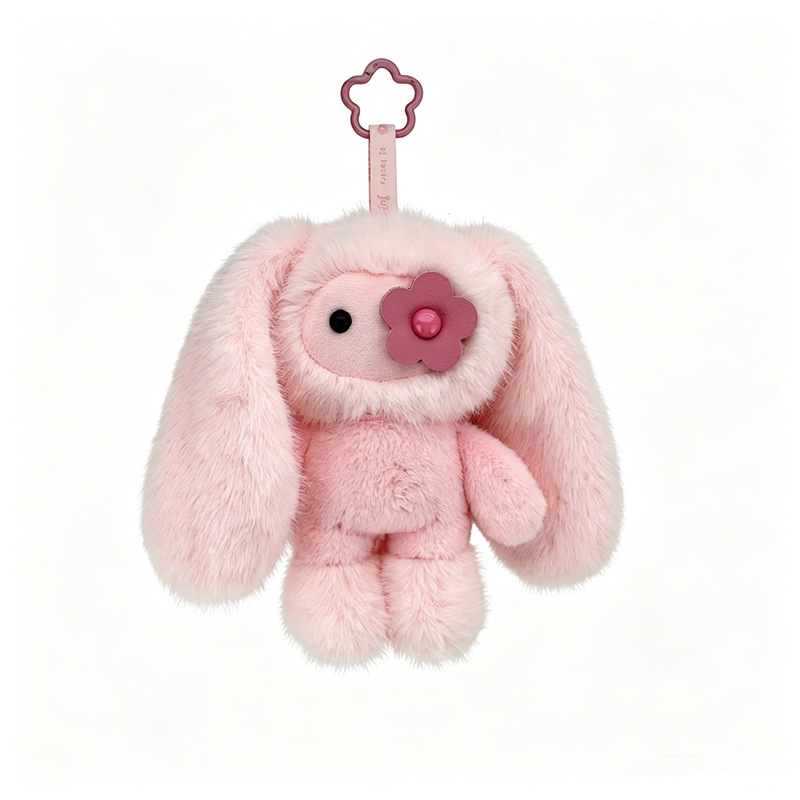 18cmのかわいいジュジュうさぎぬいぐるみキーホルダー、フラ - Car Accessories Cute のレビューと価格