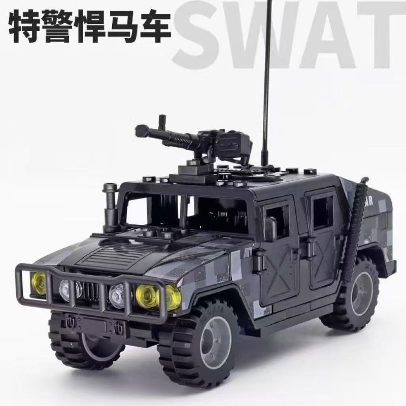 MOC 軍事特殊警察防弾シールドハマージープ防爆車ビルディン - Car Accessories Xmas のレビューと価格
