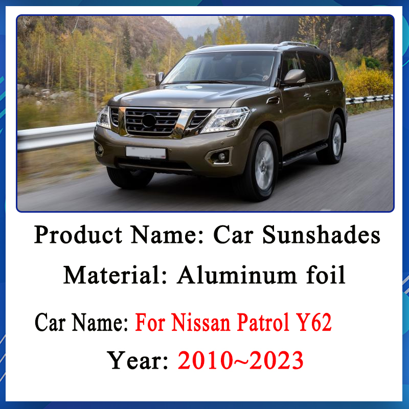 フルカバレッジサンシェード日産パトロール Y62 2010  - Car Accessories Xmas のレビューと価格