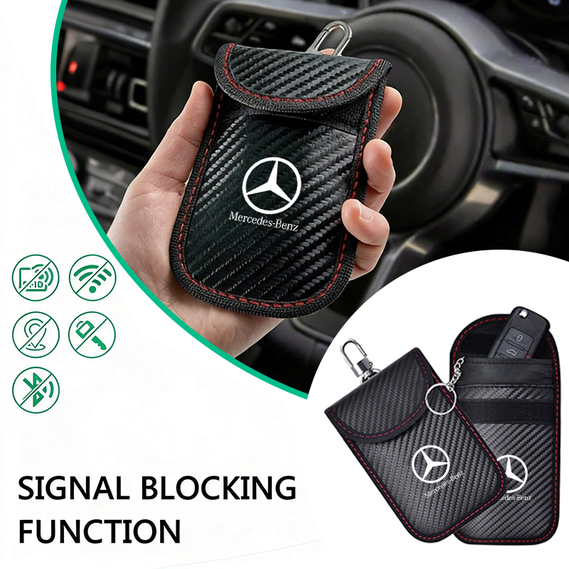 車のキーケース信号遮断バッグRFIDシールドポケットバッグ  - Car Key Signal Blocker のレビューと価格