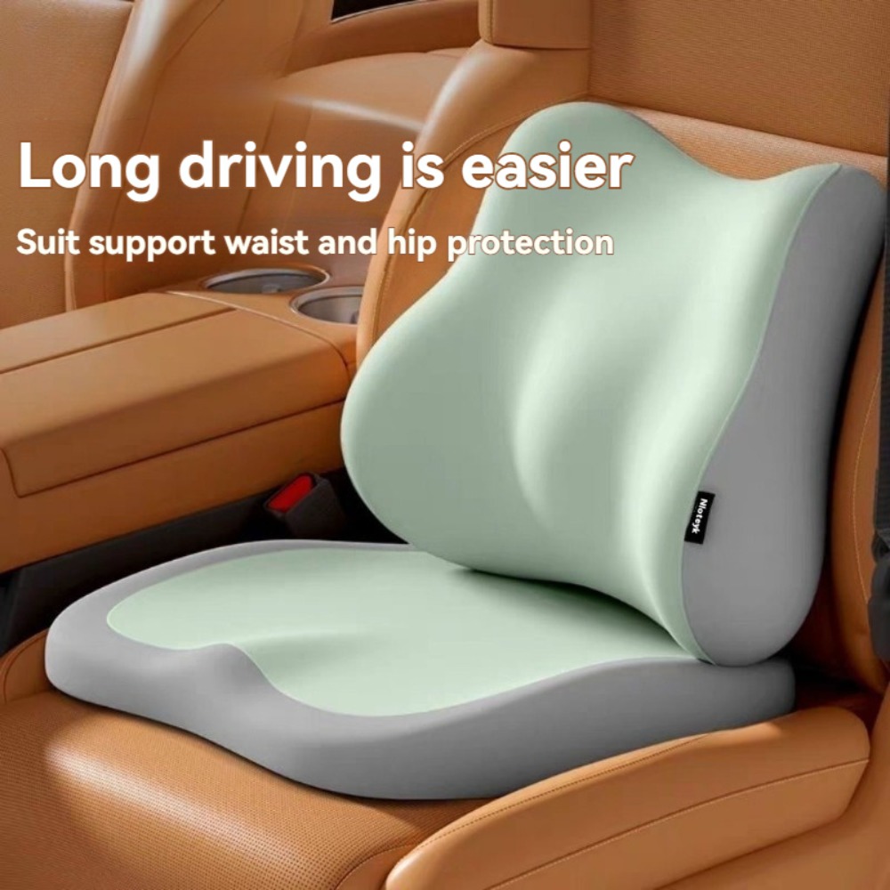 2個セットのメモリーフォーム製ランバーサポートクッション（シ - Car Seat Cushion Memory Foam のレビューと価格