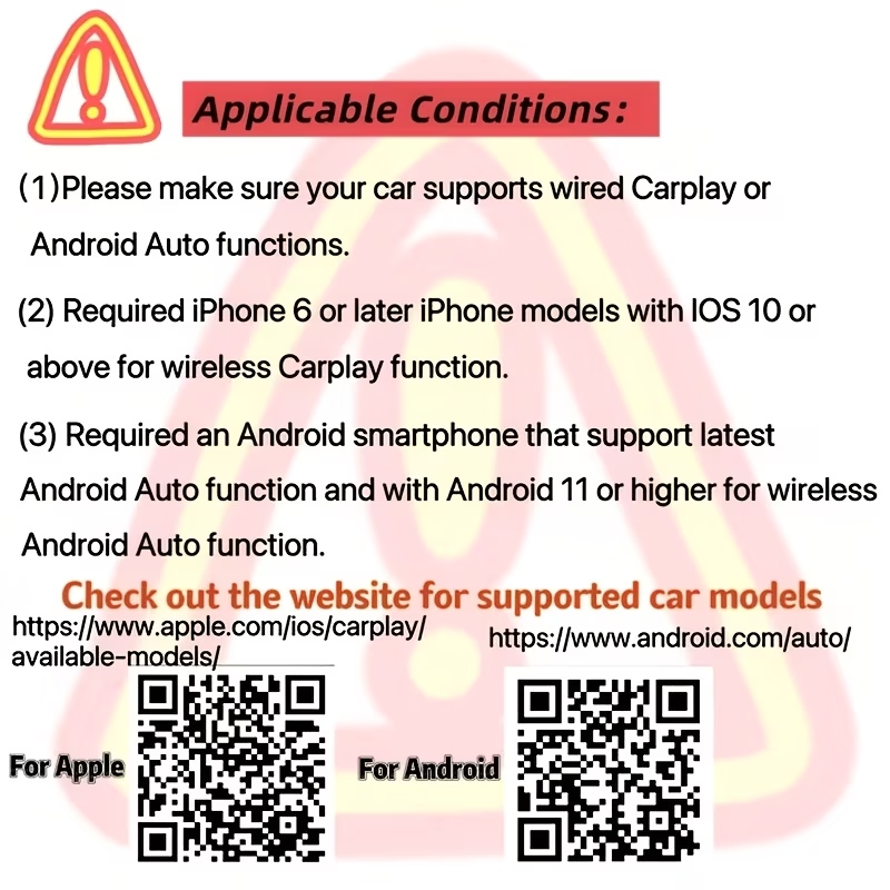 スマートドングルワイヤレスCarPlayアダプター、Andr - Car Accessories Usa のレビューと価格