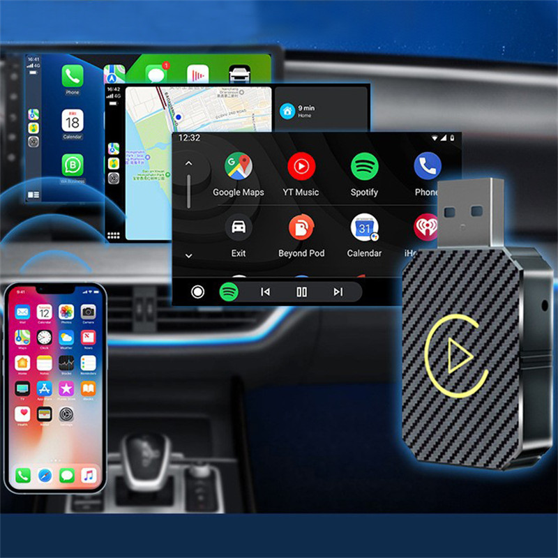 スマートドングルワイヤレスCarPlayアダプター、Andr - Car Accessories Usa のレビューと価格