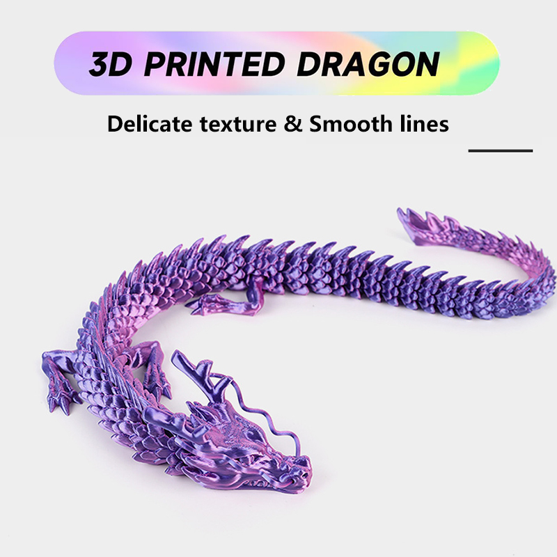 3D印刷されたドラゴンモデルの工芸品,色の変化,関節運動,車 - Car Accessories Xmas のレビューと価格