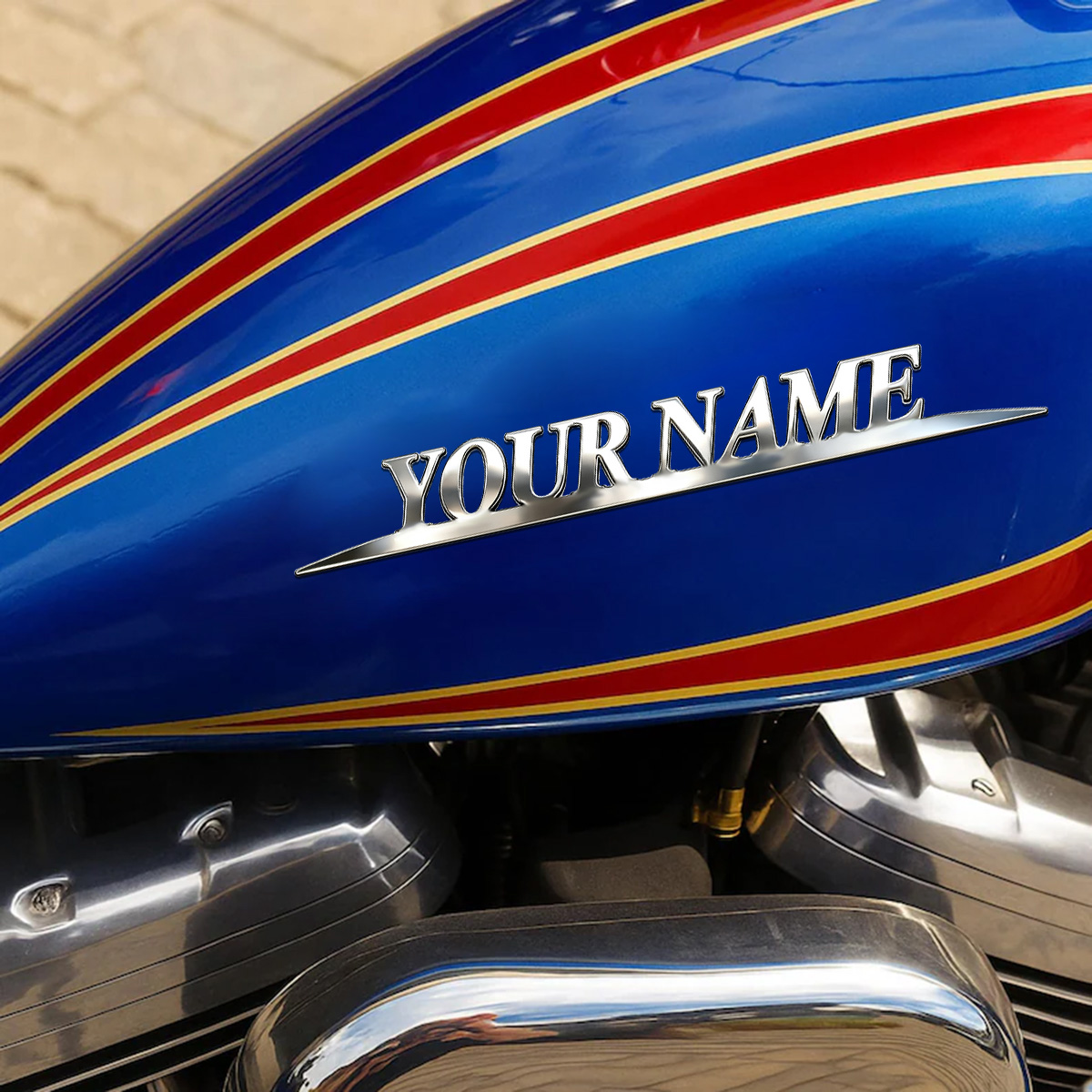メタル製のおしゃれな「YOUR NAME」ステッカー、カスタ - Car Accessories For Baby のレビューと価格