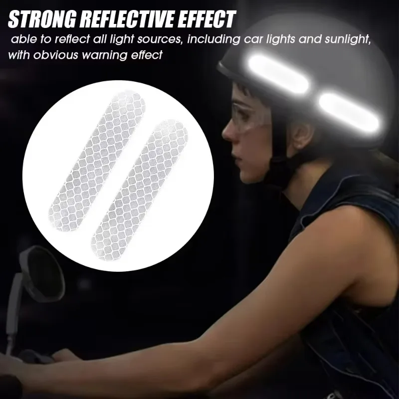 反射ステッカー ヘルメット警告 オートバイ 車用デカール ア - Car Accessories For Night Driving のレビューと価格