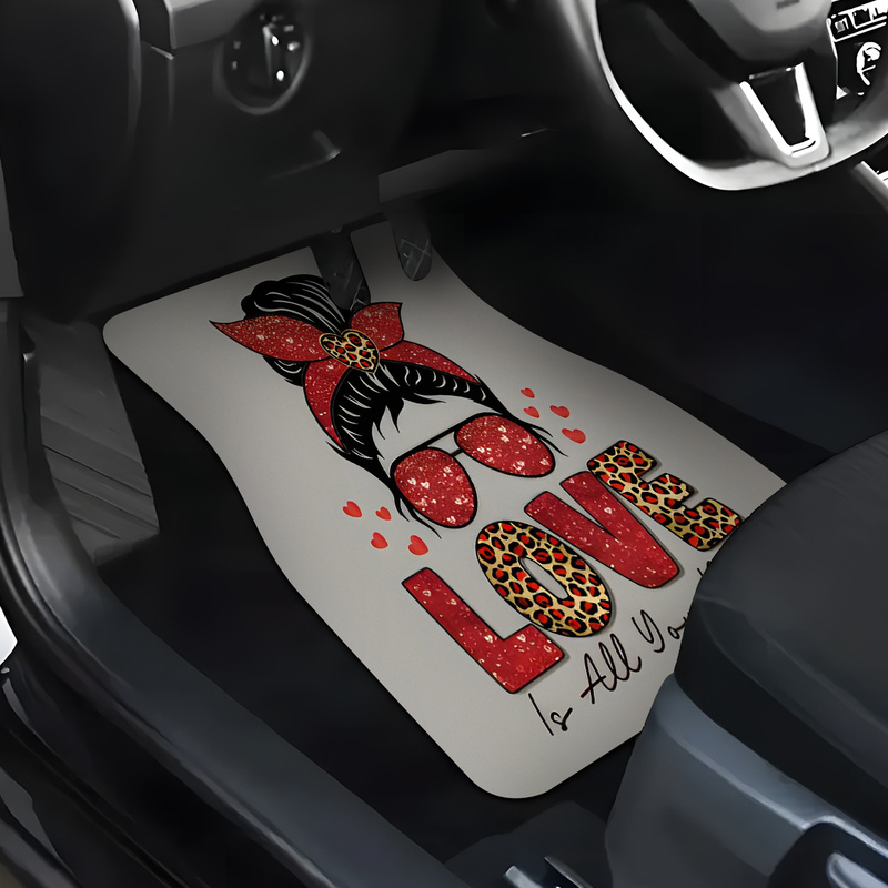 4枚セットの車用フロアマット、メッシーバンレッドレオパードハ - Car Accessories Bunnings のレビューと価格