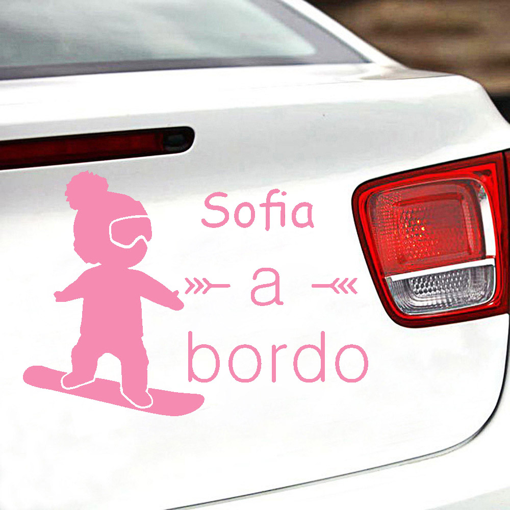 1pc ビニールベビーボルドカラフルな自動車ステッカー車のス - Car Accessories For Baby のレビューと価格