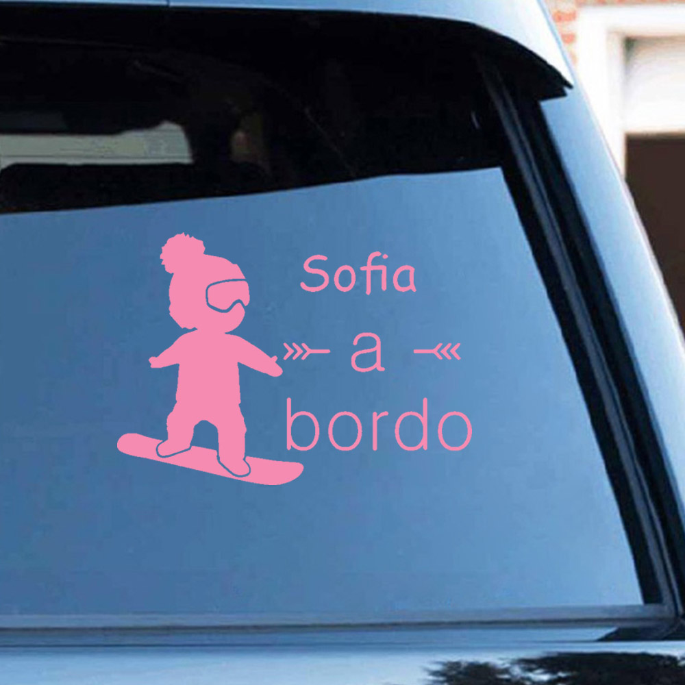 1pc ビニールベビーボルドカラフルな自動車ステッカー車のス - Car Accessories For Baby のレビューと価格