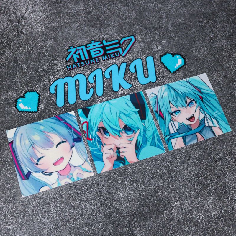 2026年新作クリエイティブ初音ミクアニメ反射ステッカー、車 - Car Accessories Cute のレビューと価格