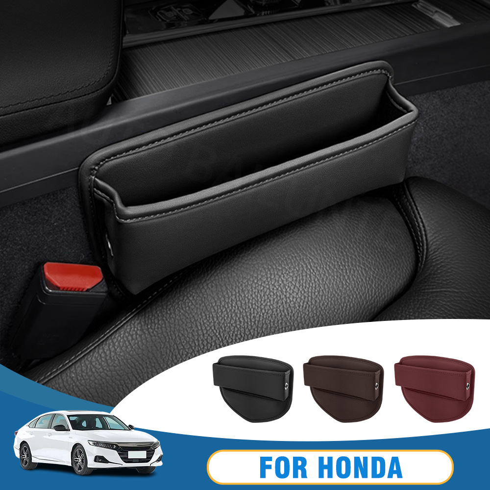 カーシートギャップオーガナイザー収納ボックス革ホンダ ZR- - Car Accessories Honda Crv のレビューと価格
