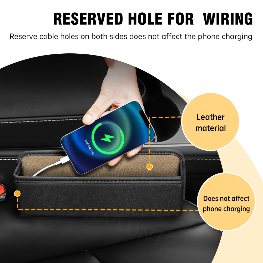 カーシートギャップオーガナイザー収納ボックス革ホンダ ZR- - Car Accessories Honda Crv のレビューと価格