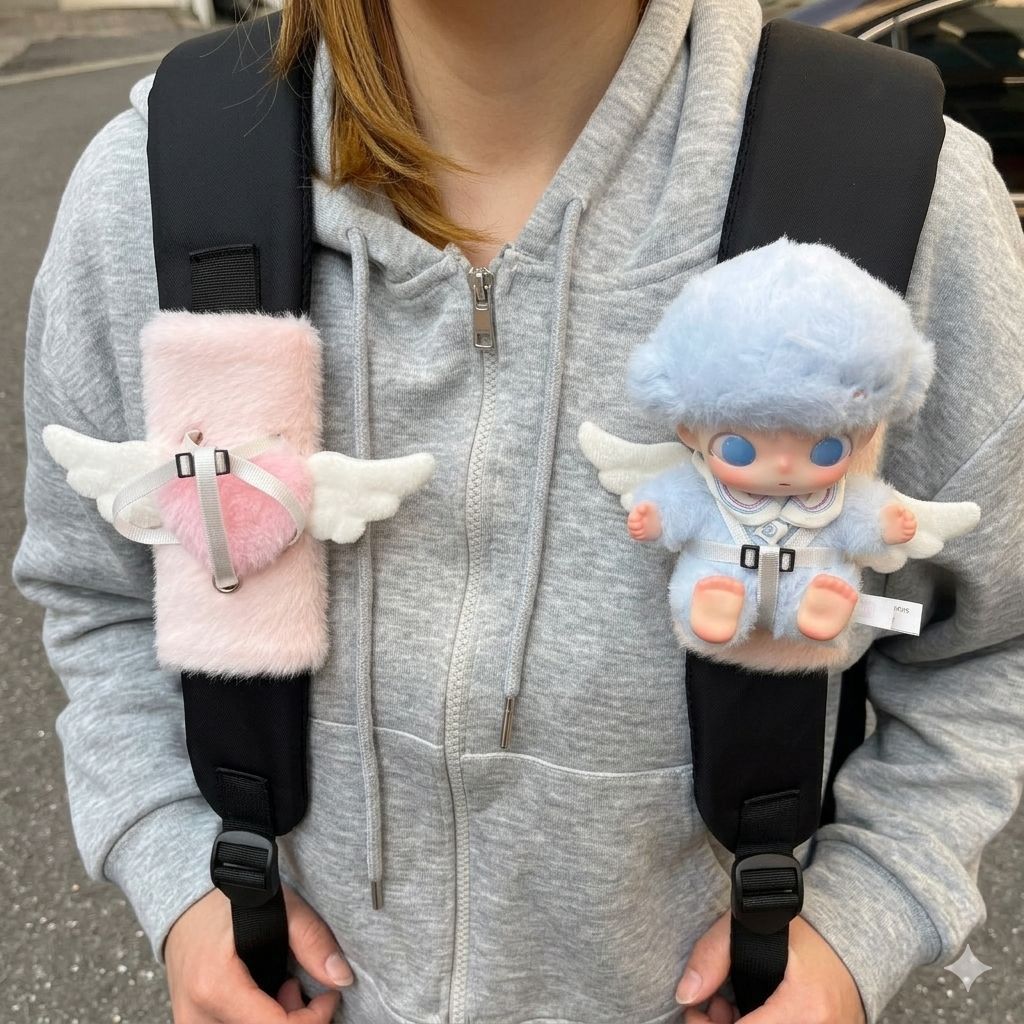 新しい 1 個車の漫画ソフトシートベルトカバー自動車シートベ - Car Accessories Cute のレビューと価格