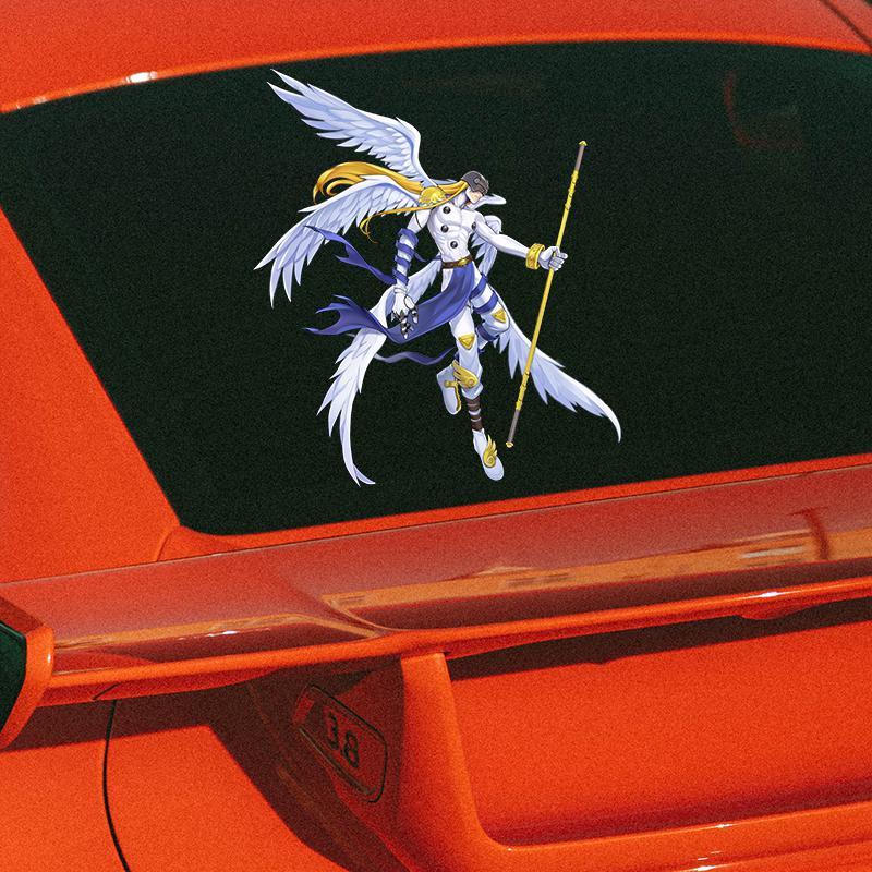デジモン車のステッカーかわいいファッション漫画クリエイティブ - Car Accessories Cute のレビューと価格