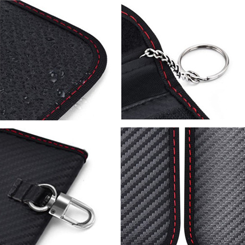 車のキーケース信号ブロッカーバッグRFIDシールドポケット  - Car Key Signal Blocker のレビューと価格