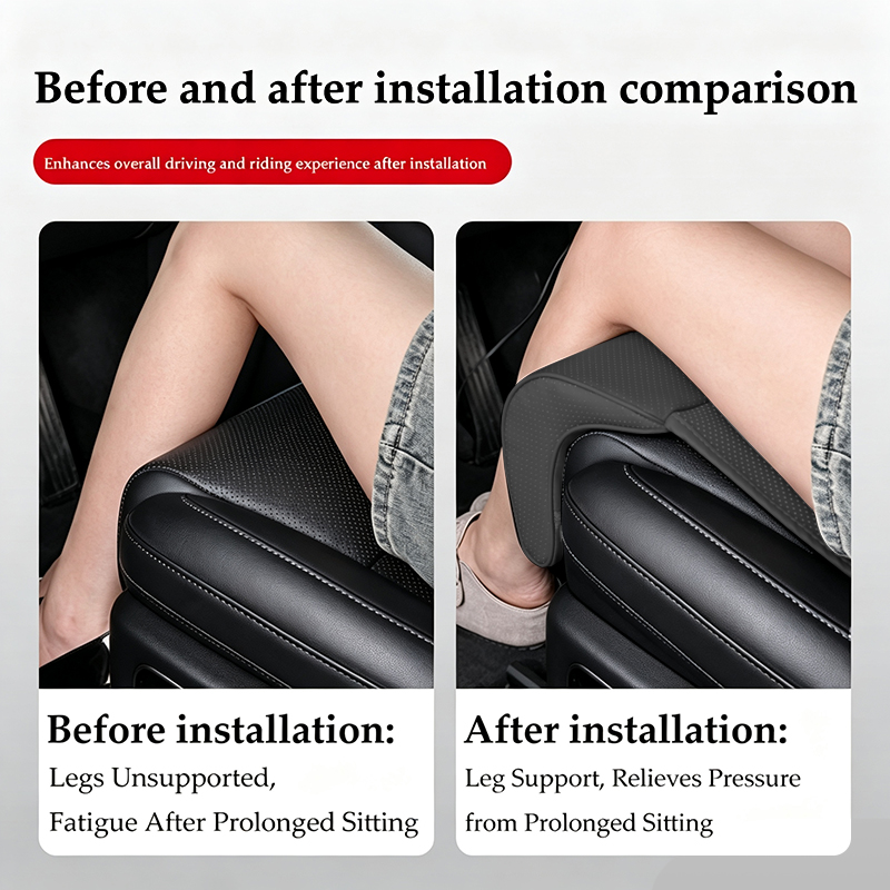 ナッパレザーレッグサポートエクステンションシートカバーメモリ - Car Seat Cushion Memory Foam のレビューと価格