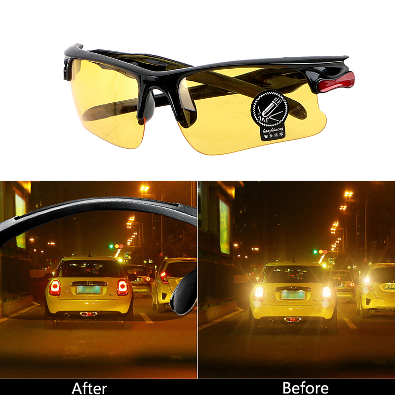 デイナイトビジョン車のゴーグル運転サングラス男性用アンチグレ - Car Accessories For Night Driving のレビューと価格