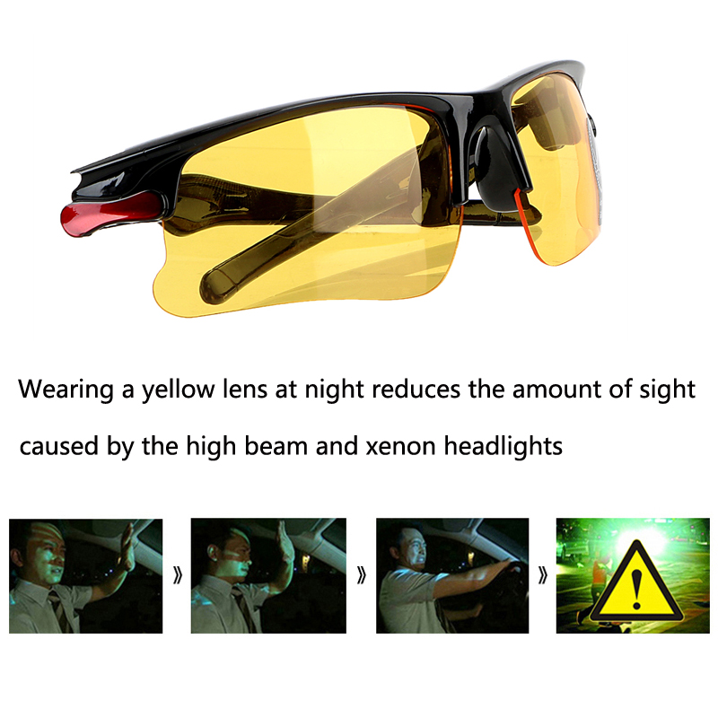 デイナイトビジョン車のゴーグル運転サングラス男性用アンチグレ - Car Accessories For Night Driving のレビューと価格