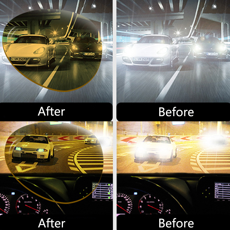 デイナイトビジョン車のゴーグル運転サングラス男性用アンチグレ - Car Accessories For Night Driving のレビューと価格