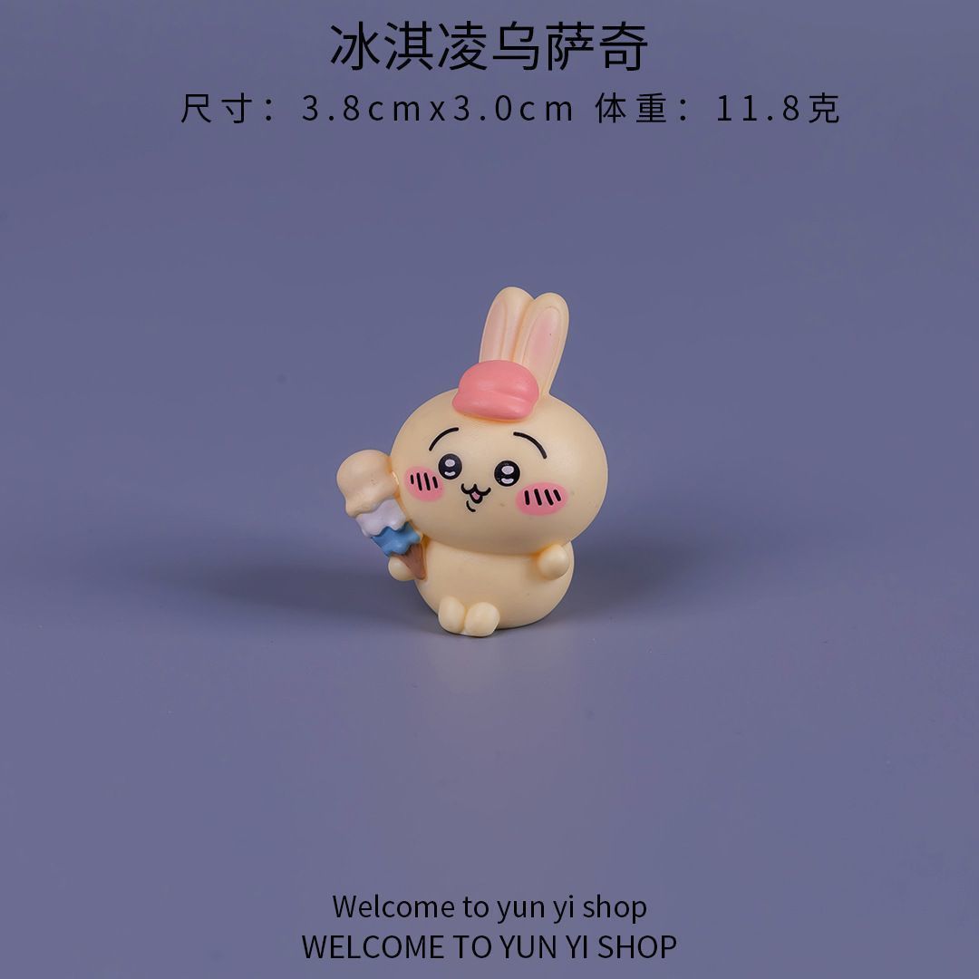 ちいかわマイクロ風景ミニフィギュア可愛い漫画ブラインドボック - Car Accessories Cute のレビューと価格
