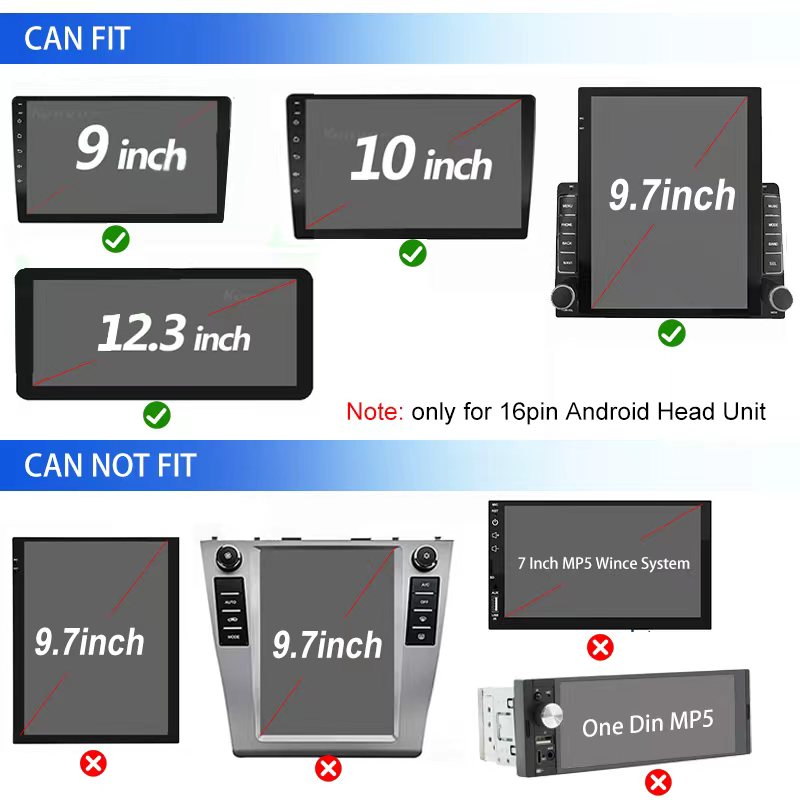 16ピン車載Androidラジオステレオプラグ電源配線ハーネ - Car Accessories Usa のレビューと価格