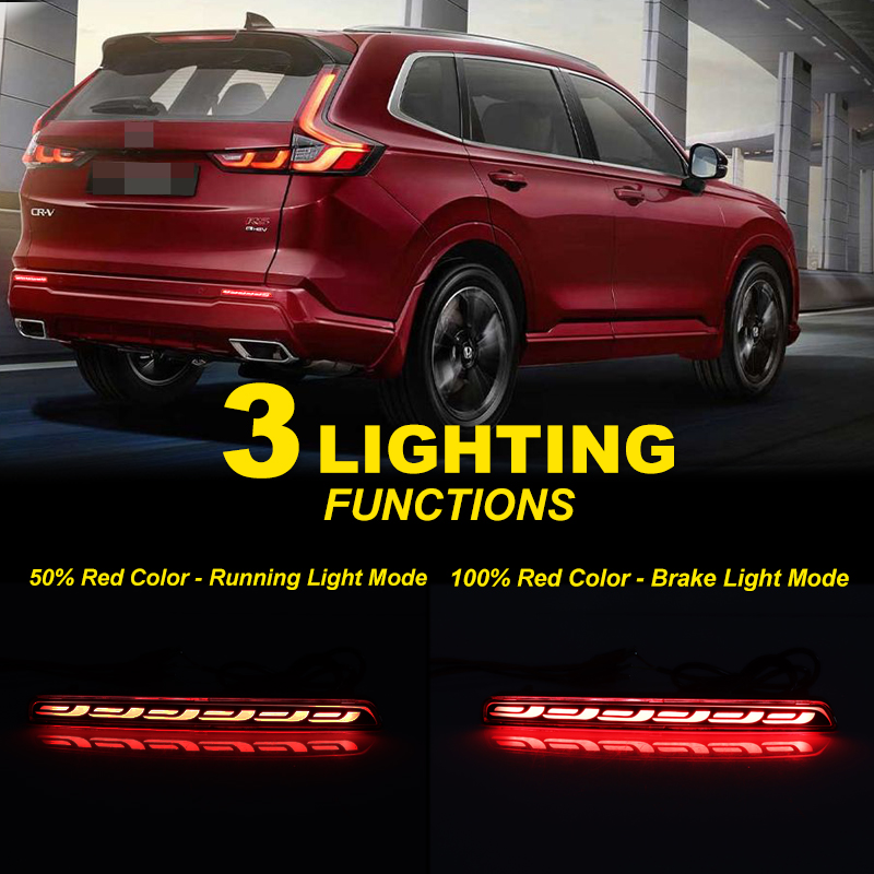 ホンダCRV 2023 2024用 LEDリアバンパーリフレ - Car Accessories Honda Crv のレビューと価格